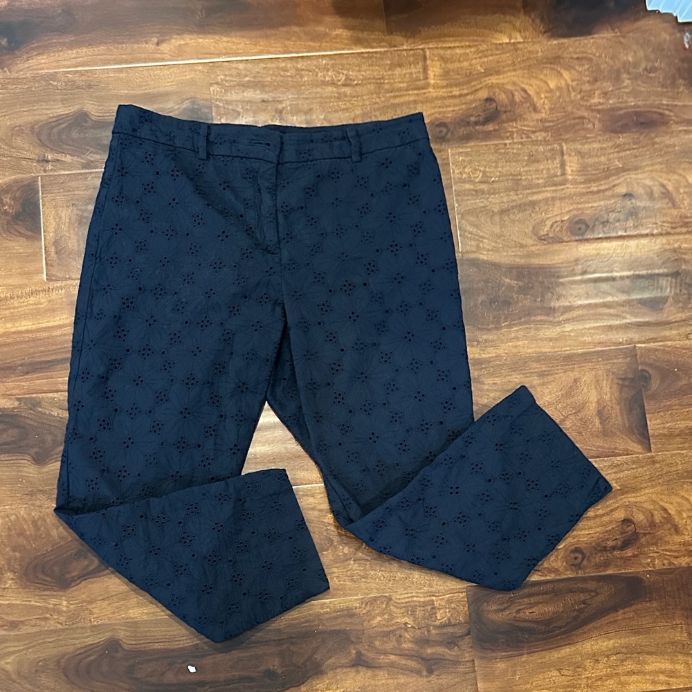 Ann Taylor women’s Navy Patterned Dress Pants.